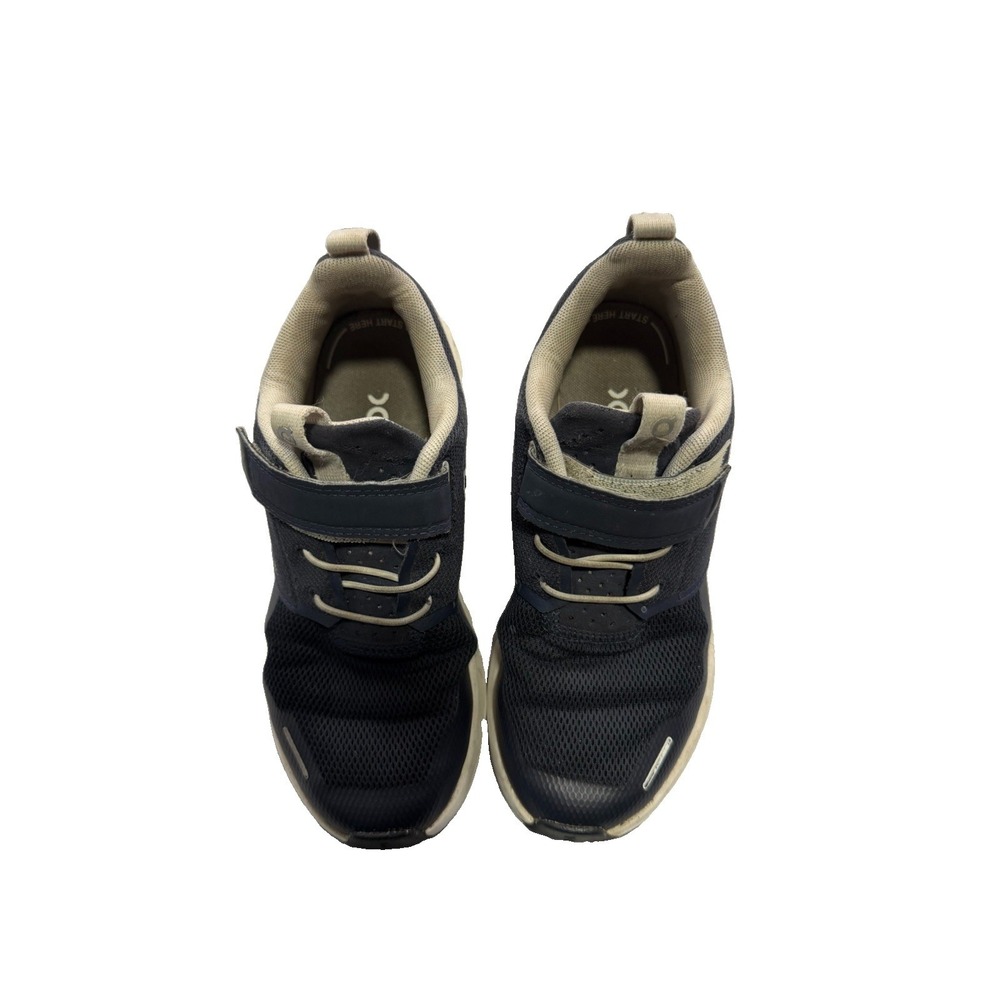 On Cloud Play Kids Sneakers blue Hook and Loop Running Shoes size US K1